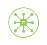 Software solutions icon in green