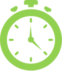 Timer icon in green