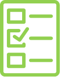 Checklist icon in green