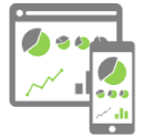 real time monitoring system on device icon